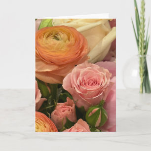 Sommar-Bouquet Blank Note-kort Anteckningskort
