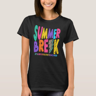 Sommar Break Suppleant Teacher Distress T Shirt