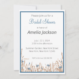 Sommar Bröllop minimalistisk Möhippa Inbjudningar