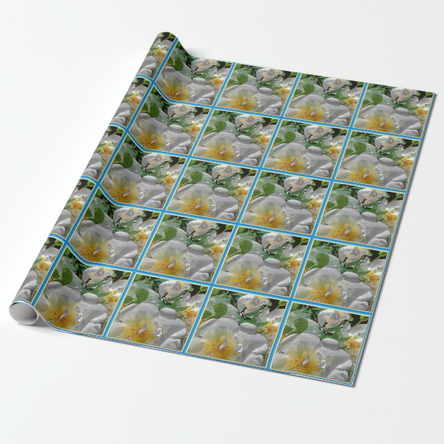 Sommar Bröllop Wrapping Papper Presentpapper (Utrullad)