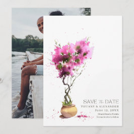 Sommar Bröllopsfoto på destination Spara Datumet