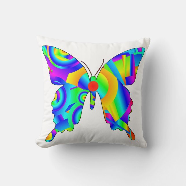 Sommar Butterfly Cushion Kudde (Framsida)
