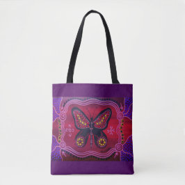 Sommar Butterfly Tote Bag Tygkasse