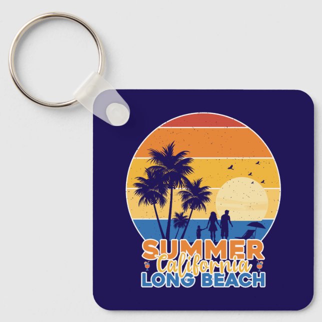 Sommar California Long Beach-66594 Nyckelring (Framsida)