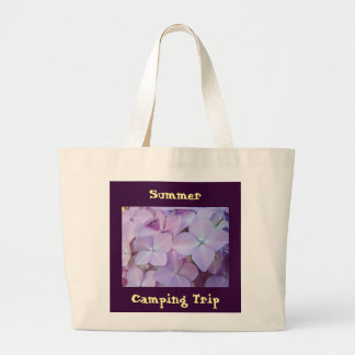 Sommar campingtur Totebag Purpur Hortensia Jumbo Tygkasse