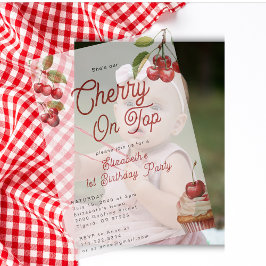 Sommar Cherry on Top First Birthday Overlay