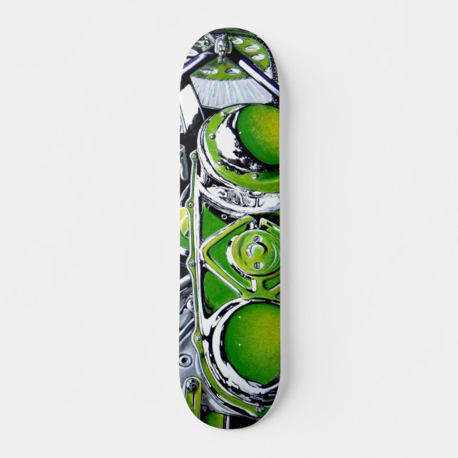 Sommar Chrome Mini Skateboard Bräda 18,5 Cm (Framsida)