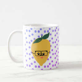 Sommar Citron Citrus Prickar Tecknad Handritad Kaffemugg