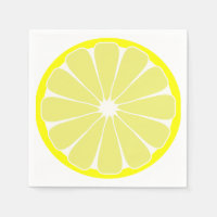 Sommar Citron Frukt Fest Servetter