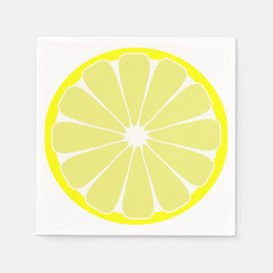 Sommar Citron Frukt Fest Servetter