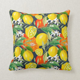 Sommar,citrus,boho,bohemian,blommigt Medelhavet Kudde
