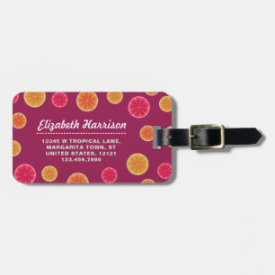 Sommar Citrus Fruit Segce Tropical Söt Mönster Bagagebricka