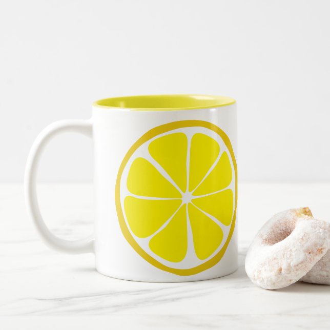 Sommar Citrus Lemon Mugg (Med munk)