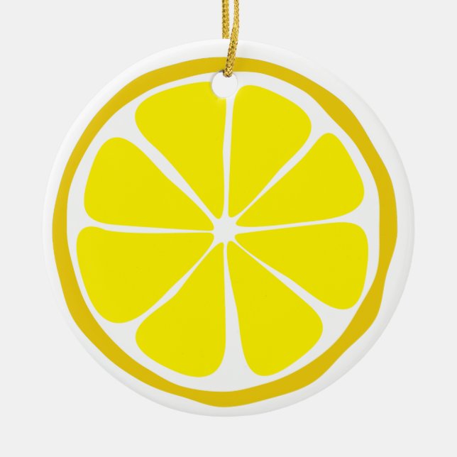Sommar Citrus Lemon Ornament (Framsidan)