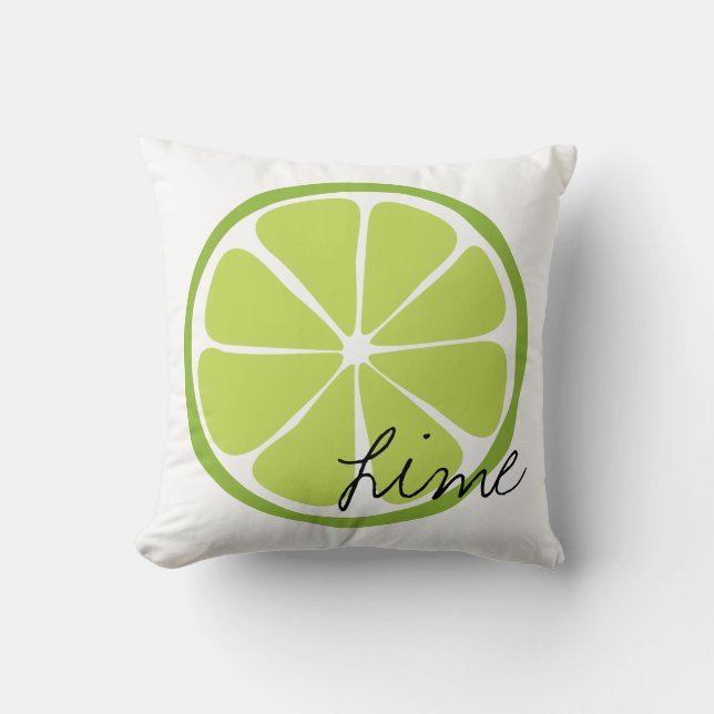 Sommar Citrus Lime Dekorativ kudde (Framsida)