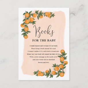 Sommar Citrus Orange Greenery Bokar för Baby Tilläggskort