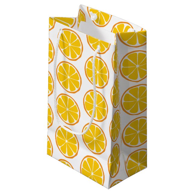 Sommar-Citrus-Orangen Gift-Bag - SM/MED/VIN (Framsidan Vinklad)