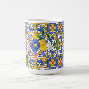 Sommar,citrusfrukter,sicilianska,stil,Medelhavet,c Kaffemugg