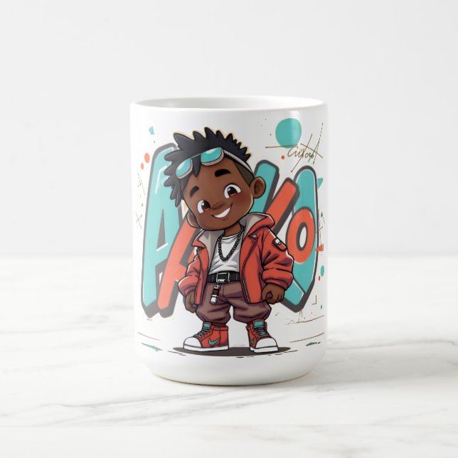 Sommar Cool Jay ~ AiKo Kids Kaffemugg (Center)