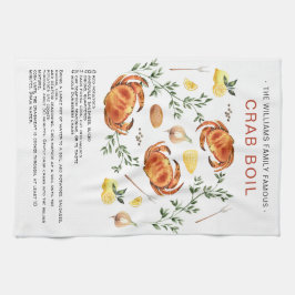 Sommar Crab Boil | Recipe Heirloom Tea Towel Kökshandduk