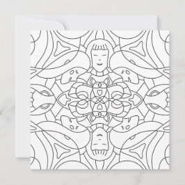 Sommar: Cute och Playor Coloring Card