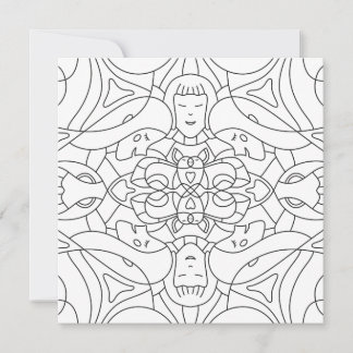 Sommar: Cute och Playor Coloring Card