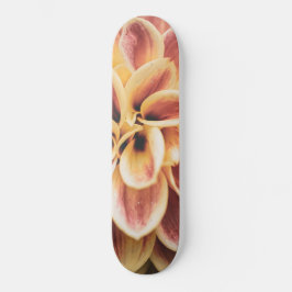 Sommar Dahlia Blomma (Blomsterkonst) Mini Skateboard Bräda 18,5 Cm