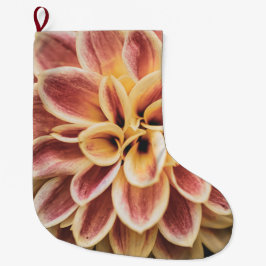 Sommar Dahlia Flower (Blommigt Art) Stor Julstrumpa