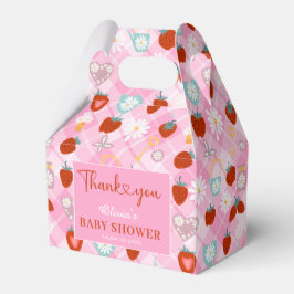 Sommar Daisy Flower Berry Sweet Baby Shower Presentaskar