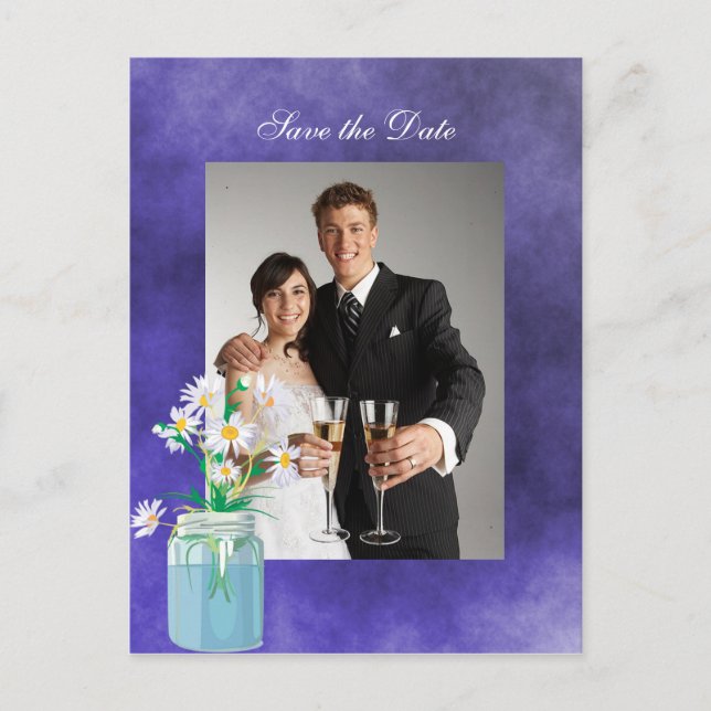 Sommar Daisy Spara datum vykort (Framsida)