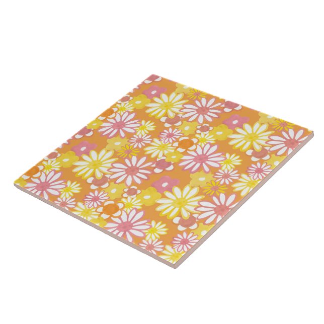 Sommar Daisy Tile Kakelplatta (Sidan)