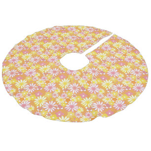Sommar Daisy Träd Skirt Julgransmatta Fusklinne