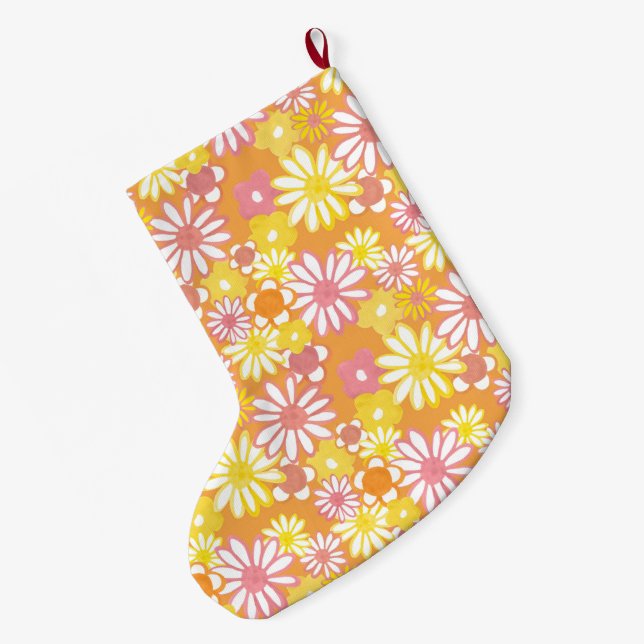 Sommar Daisys Stocking Stor Julstrumpa (Baksidan (Hängande))