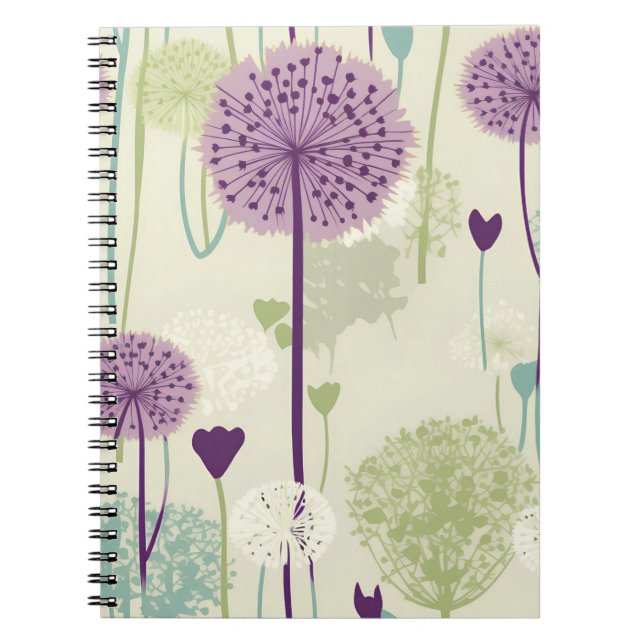 Sommar Dandelion Design Anteckningsbok (Framsidan)