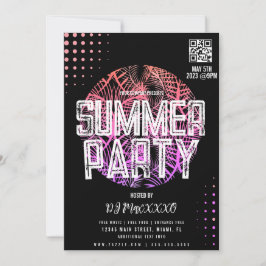 Sommar DJ-event Beach Party Bar Club Flyer Inbjudningar