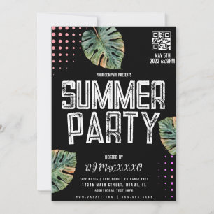 Sommar DJ Event Party Bar Club Flyer Inbjudningar
