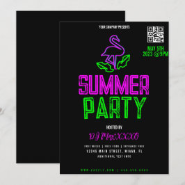 Sommar DJ Natt Evenemang Party Bar Klubb Flyer Inbjudningar