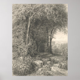 Sommar - Eduard Willmann Finkonstplakat Poster