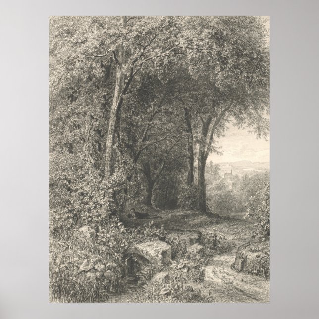 Sommar - Eduard Willmann Finkonstplakat Poster (Framsidan)