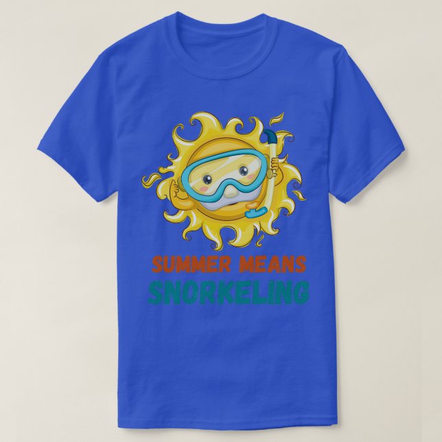 Sommar-elak snorkeling Classiing authentique T Shirt (Design framsida)
