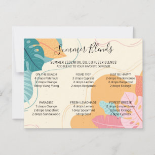 Sommar Essential Oils Blends-kort Vykort