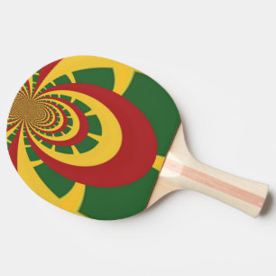 Sommar ett Kärlek färg röd grönt guld Pingisracket