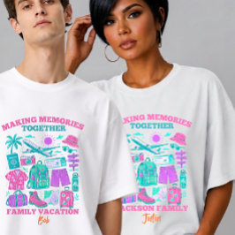 Sommar Familje Semester Äventyr AI Konst T Shirt