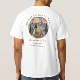 Sommar Familjeåterträff Vargberg Solnedgång T Shirt