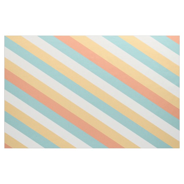 Sommar Färg Diagonal Rand Mönster Fabric Tyg (Fat Quarter)