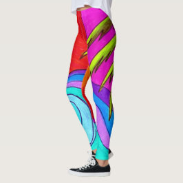 Sommar Färg Leggings