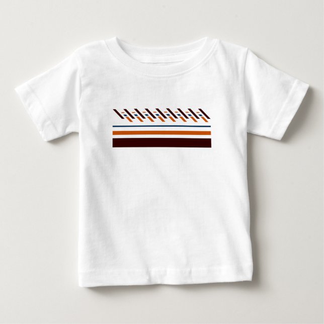 Sommar Färgglad Randig  T Shirt (Framsida)