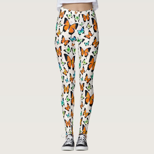 Sommar fjärilar  leggings (Framsida)