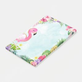 Sommar-Flamingo-inlägg, anteckningsblock Post-it Block