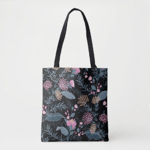Sommar Flora Blooming Garden Flowers Tygkasse